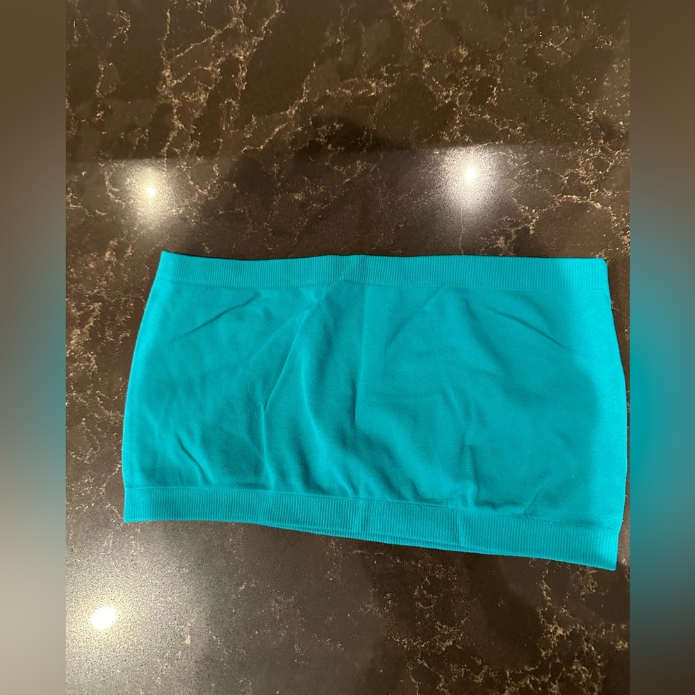NIKIBIKI Ladies Women’s Size Small Turquiose Blue Bandeau Yoga Top